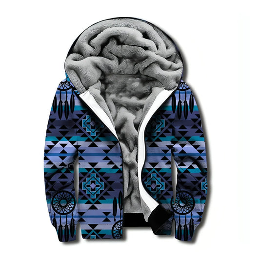 Men's Hooded Printed Sweater - Which Mark