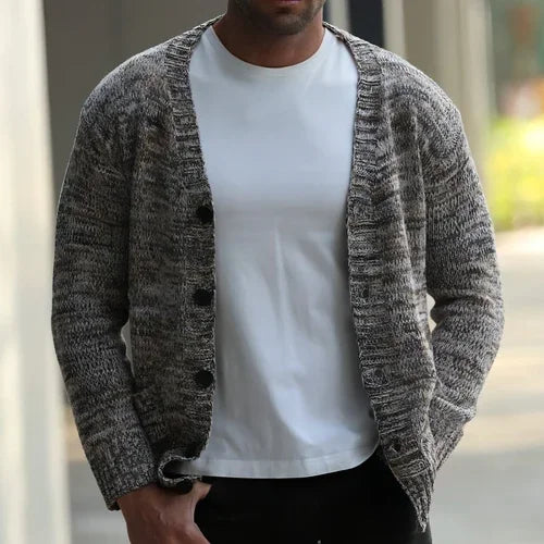 Men's Autumn And Winter Thin Mixed Wool Sweater - Which Mark