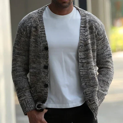 Men's Autumn And Winter Thin Mixed Wool Sweater - Which Mark