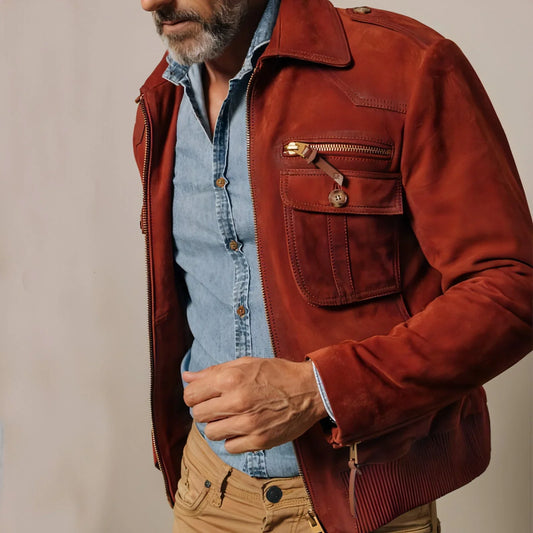 1.A Slim Fit Solid Color Fashion Jacket For Men - Which Mark