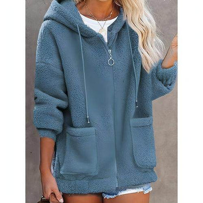 Sweater Buttonless Women Zipper Hoodie - Which Mark