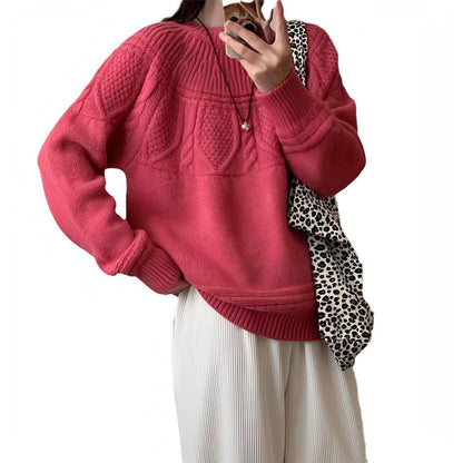French Retro Soft Glutinous Twisted Sweater For Women - Which Mark