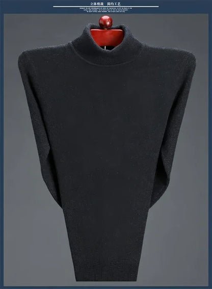 Cashmere Sweater High Neck Thickened Young And Middle-aged Men - Which Mark