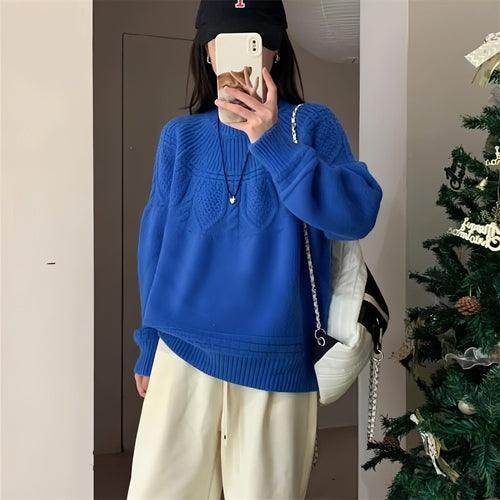 French Retro Soft Glutinous Twisted Sweater For Women - Which Mark
