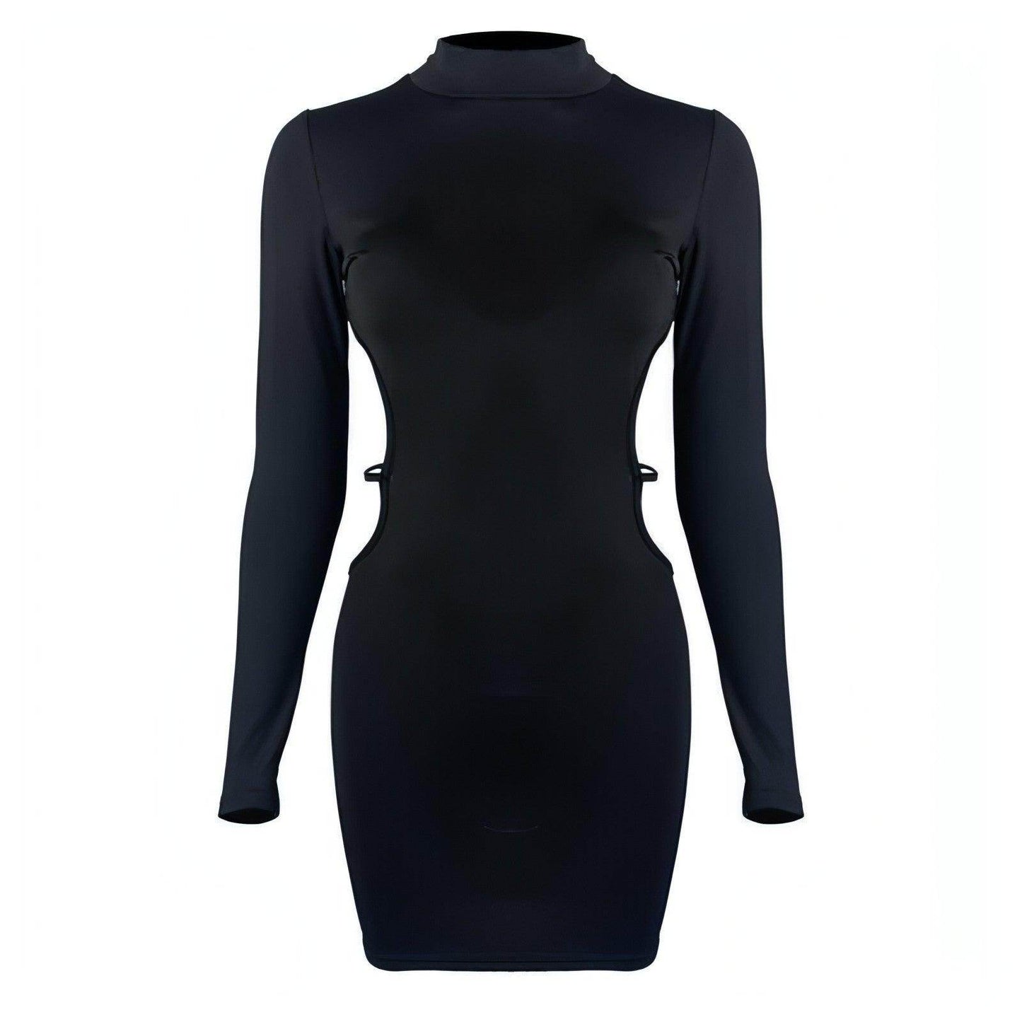 Women's Fashion Midriff Outfit Sheath Dress - Which Mark
