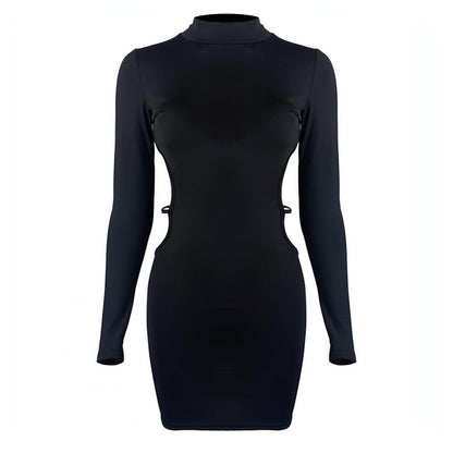Women's Fashion Midriff Outfit Sheath Dress - Which Mark