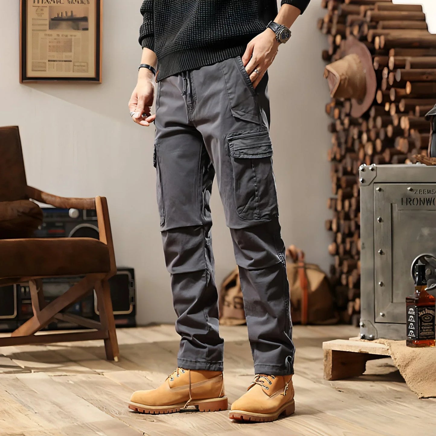 High Street Loose Functional Casual Pants Men - Which Mark