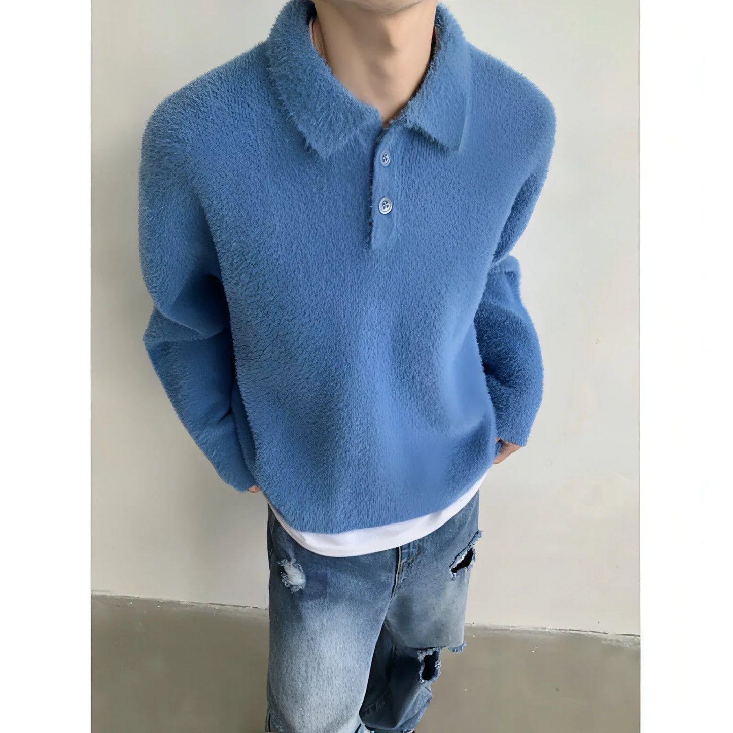 Skin-friendly Mohair Pullover Sweater - Which Mark