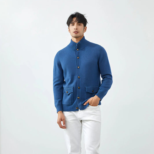 Luxe Knit Cashmere Cardigan for Men - Which Mark