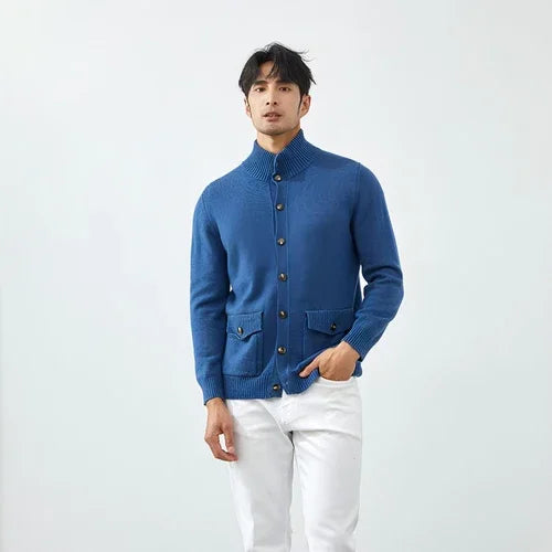 Luxe Knit Cashmere Cardigan for Men - Which Mark
