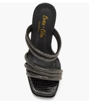 CHASE AND CHLOE Embellished Multi Strap Sandal (Women) - Which Mark