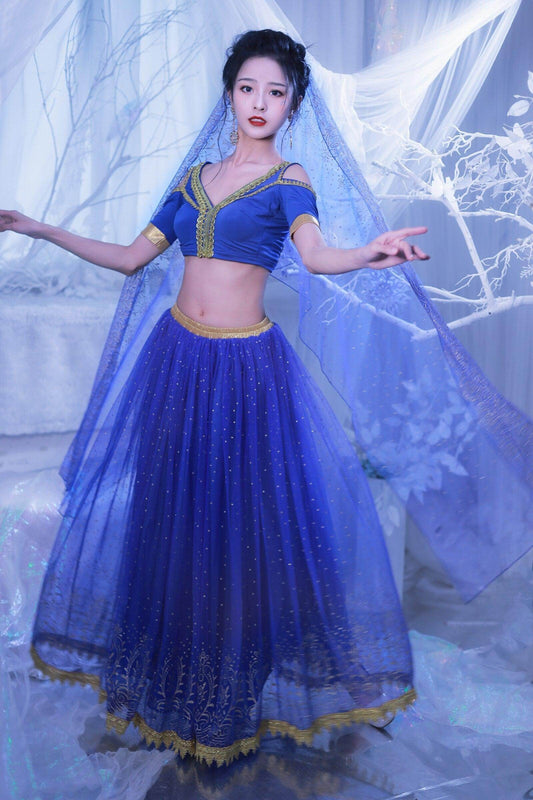 Jasmine Princess Outfit Party Cosplay Arabian Princess Costumes - Which Mark
