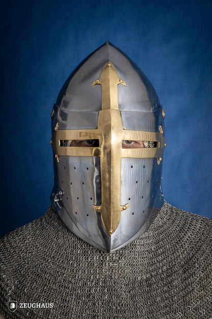 Sugar Loaf Helmet with Visor 1,6mm with Brass - Which Mark