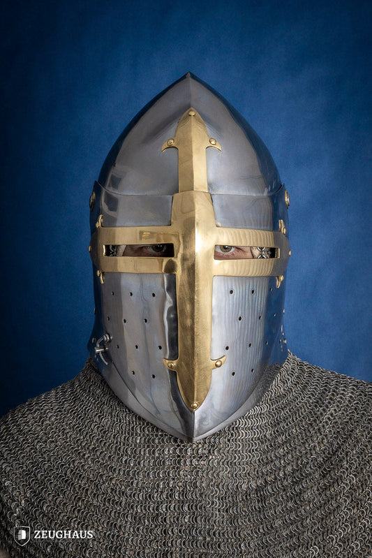 Sugar Loaf Helmet with Visor 1,6mm with Brass - Which Mark