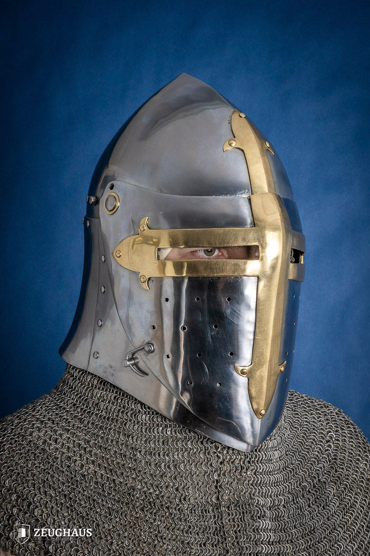 Sugar Loaf Helmet with Visor 1,6mm with Brass - Which Mark