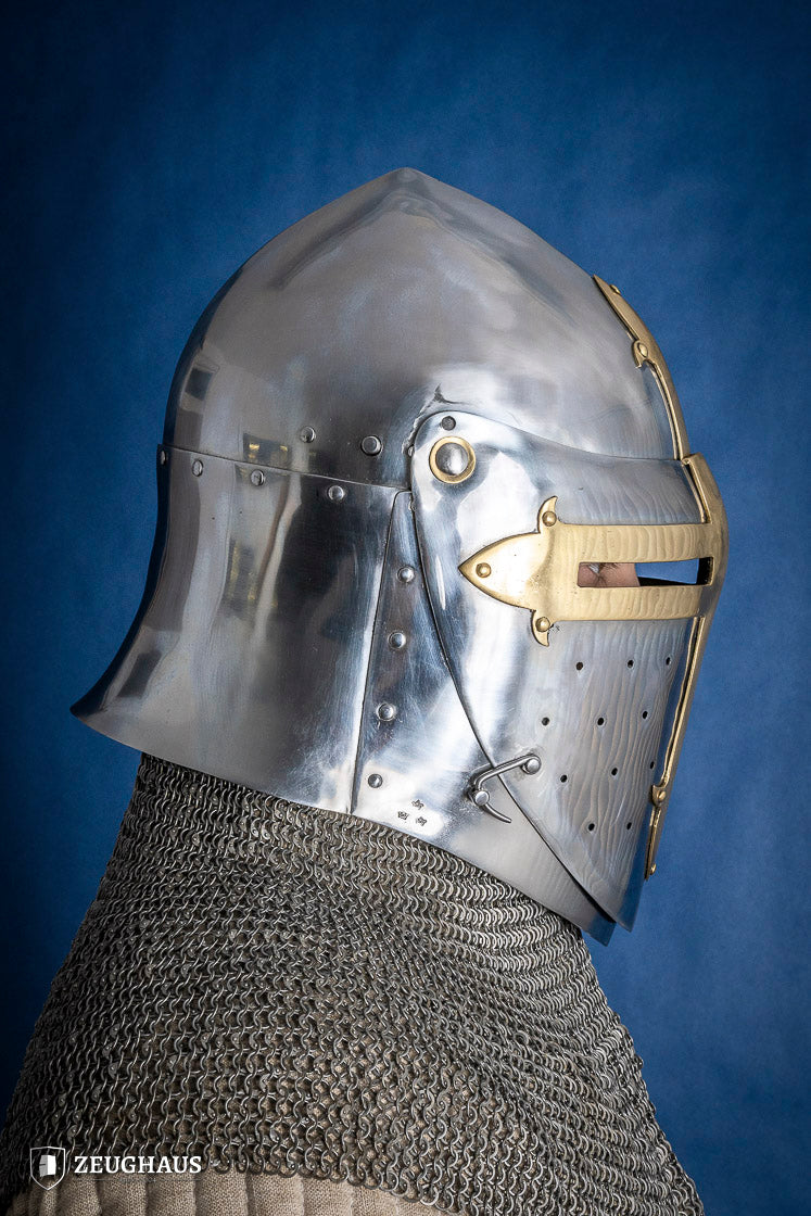 Sugar Loaf Helmet with Visor 1,6mm with Brass - Which Mark