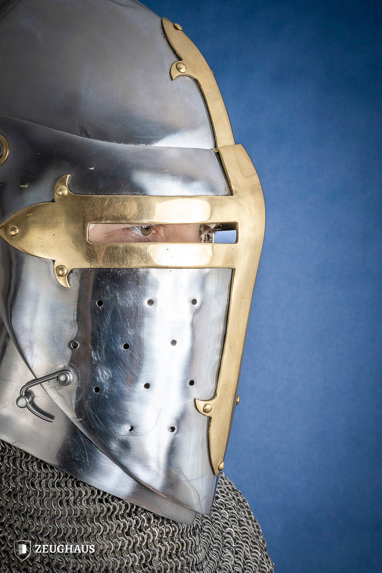 Sugar Loaf Helmet with Visor 1,6mm with Brass - Which Mark