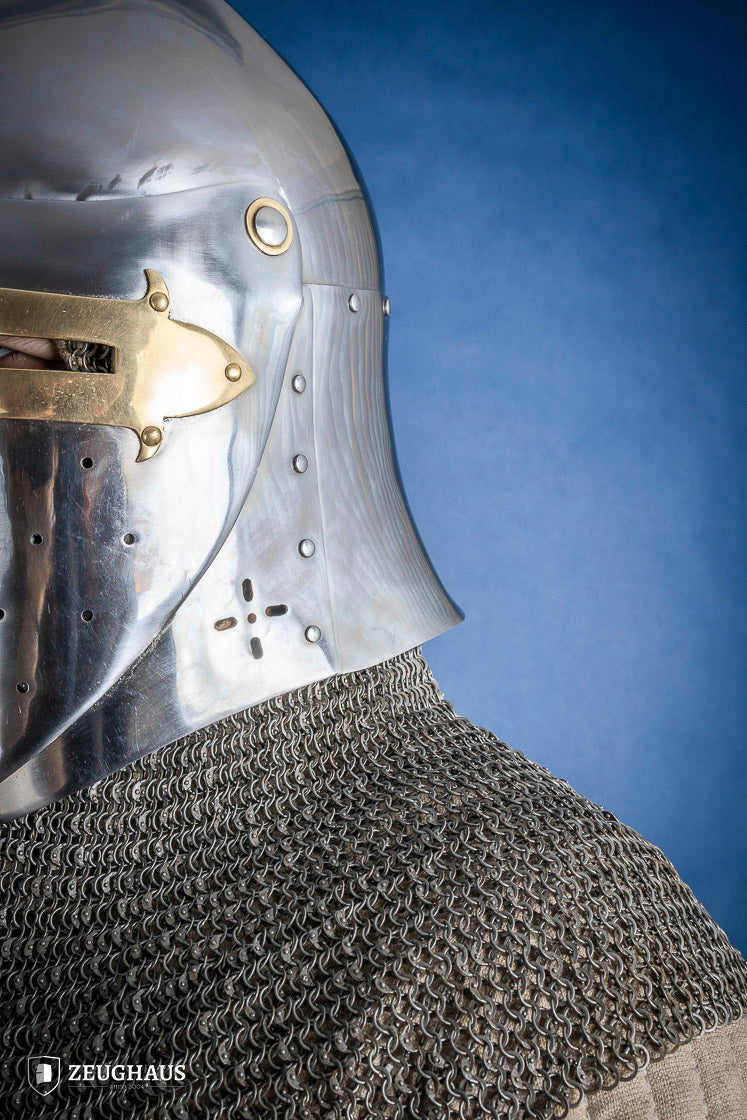 Sugar Loaf Helmet with Visor 1,6mm with Brass - Which Mark
