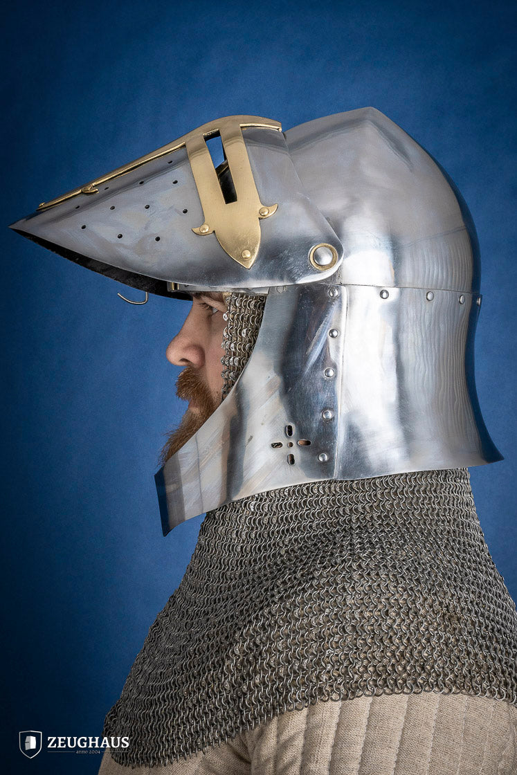 Sugar Loaf Helmet with Visor 1,6mm with Brass - Which Mark