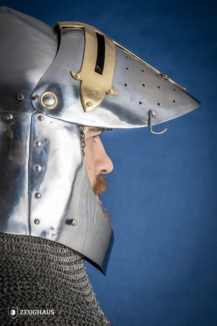 Sugar Loaf Helmet with Visor 1,6mm with Brass - Which Mark