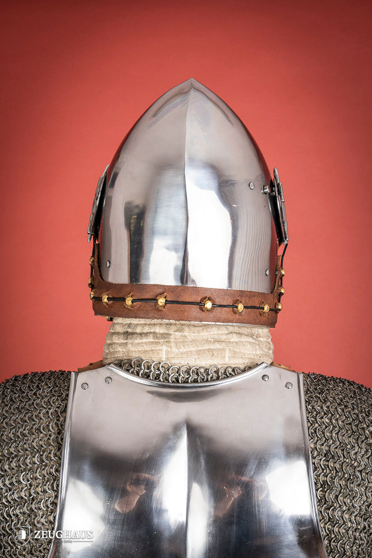 Houndskull Churburg Bascinet 2mm Polished - Which Mark