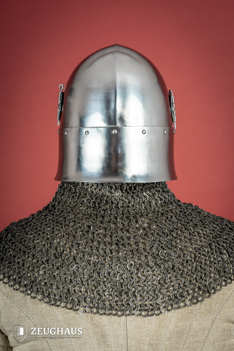 Bascinet Helmet 14th Cent. 2mm Polished - Which Mark