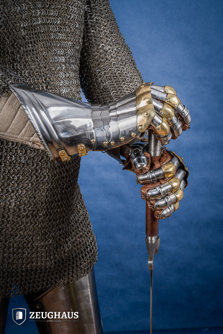 German Gauntlets 15th Cent. 1,2mm with Brass - Which Mark