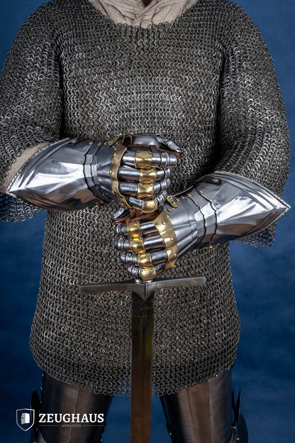 German Gauntlets 15th Cent. 1,2mm with Brass - Which Mark