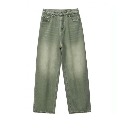 UrbanEase™ Olive men 's retro vintage jeans - Which Mark