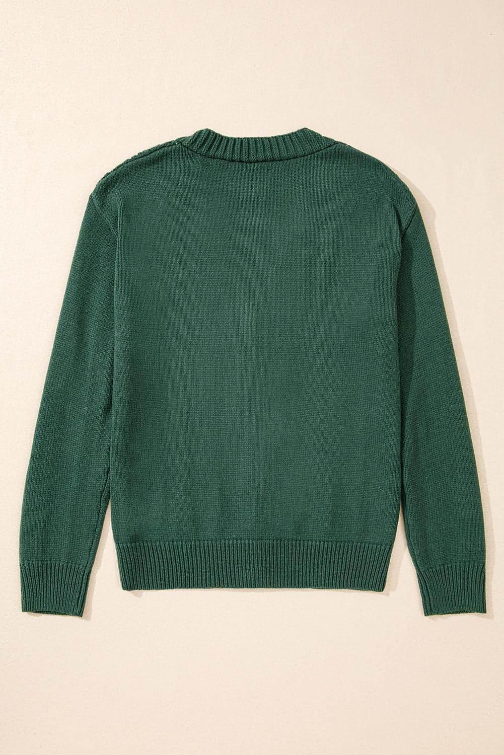 Canton Open Knit Drop Shoulder Sweater Cardigan - Which Mark