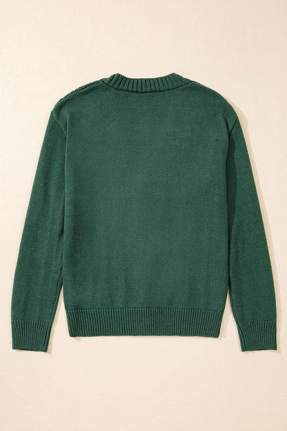 Canton Open Knit Drop Shoulder Sweater Cardigan - Which Mark