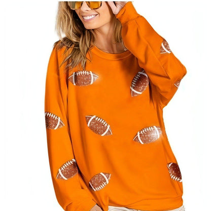 Women's Loose Casual Rugby Sweater - Which Mark