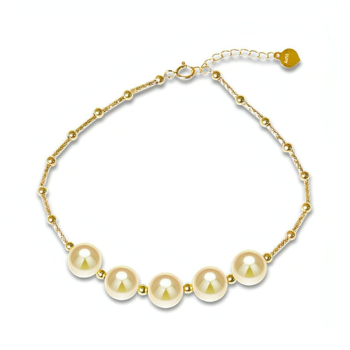 European And American New Light Gold Pearl Bracelet - Which Mark