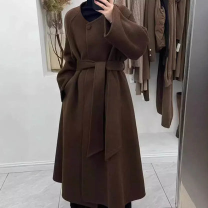 Women's Reversible Cashmere Coat – Elegant & Versatile Winter Style - Which Mark