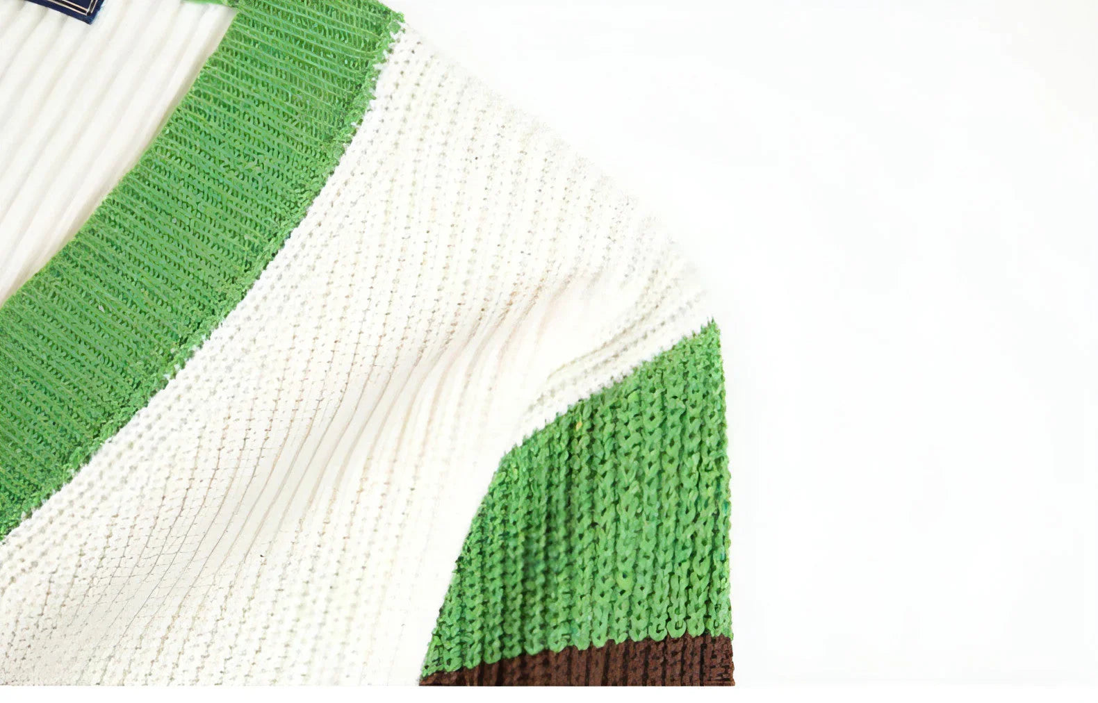 A.1 Loose Contrast Color Woolen Cardigan Jacket Sweater Men - Which Mark