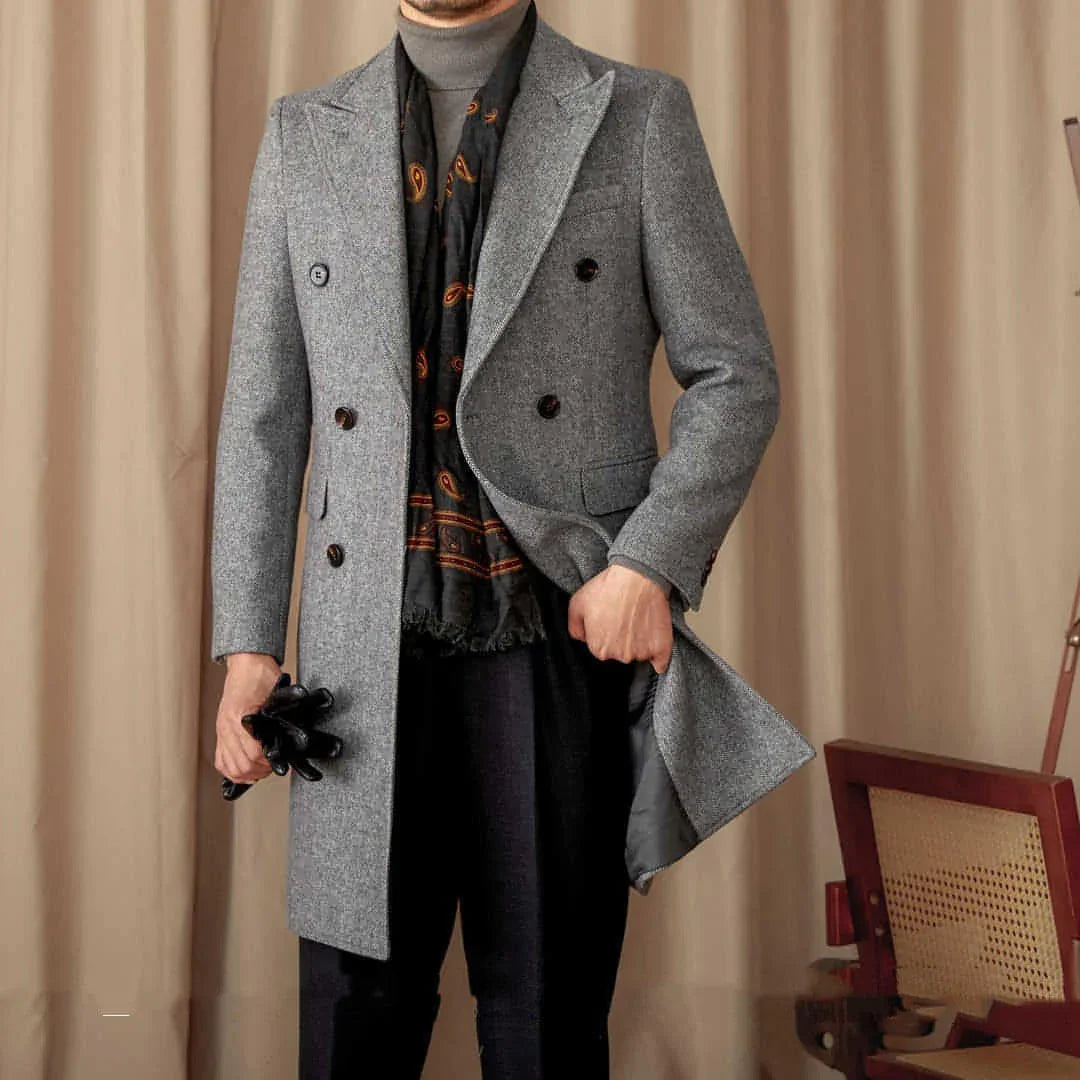Italian Slim Fit Warm Coat For Men - Which Mark