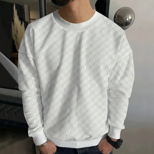 Crew Neck Casual Base Long Sleeve T-Shirt Men - Which Mark