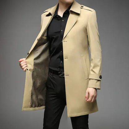 UrbanLayer™ – Mid-Length Trench Coat for Men - Which Mark
