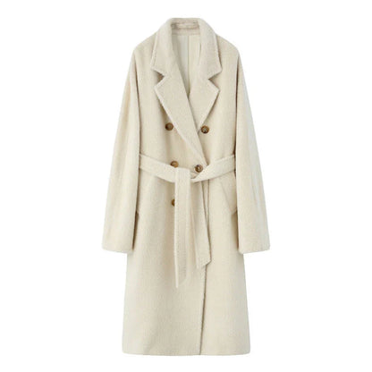 Solid Sail Sheep Camel Coat – Luxury & Warmth for Winter Elegance - Which Mark