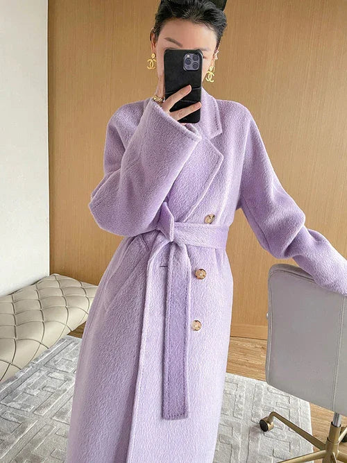 Solid Sail Sheep Camel Coat – Luxury & Warmth for Winter Elegance - Which Mark