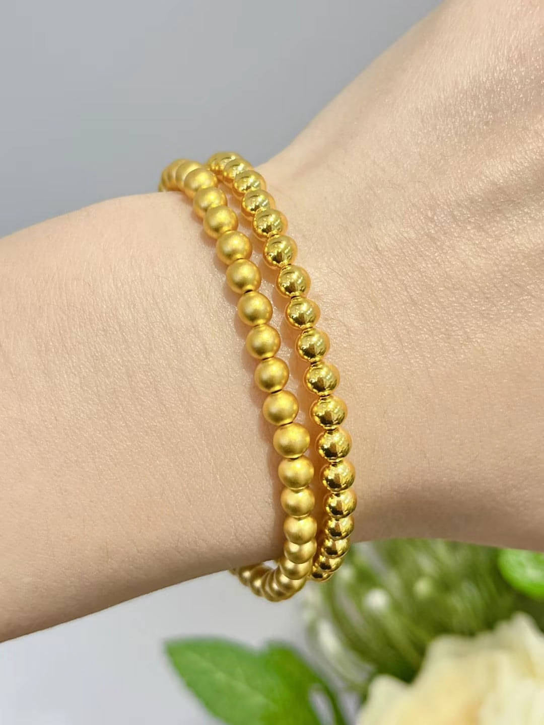 Bead Bead Hand String 999 Full Gold Material 5D Cyanide Free - Which Mark