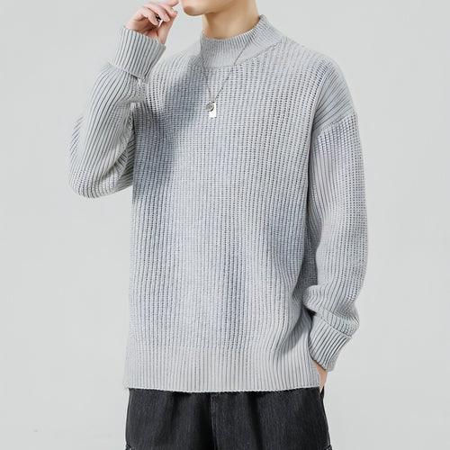 Half High Necked Sweater For Men's Casual Knitwear Outerwear - Which Mark