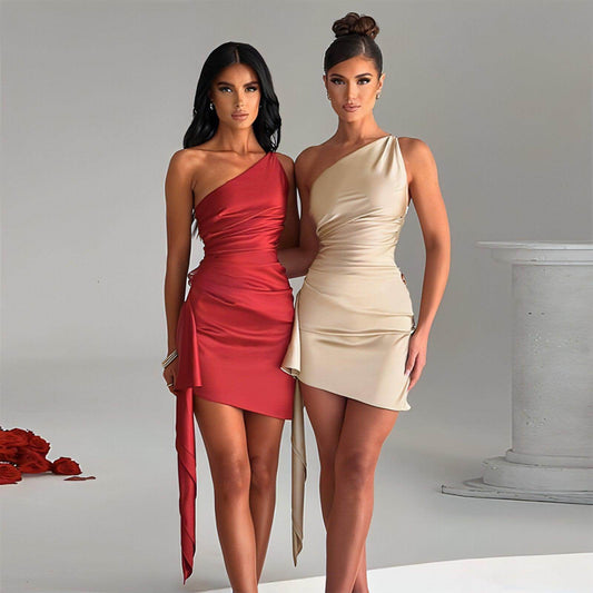 Crossbody Sleeveless Slim Fit Dress - Which Mark