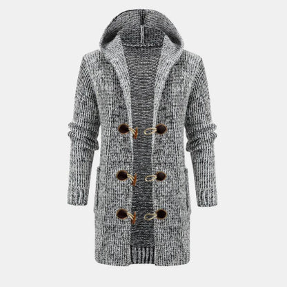 Men's Sweater European And American Style Mid-length Cardigan - Which Mark