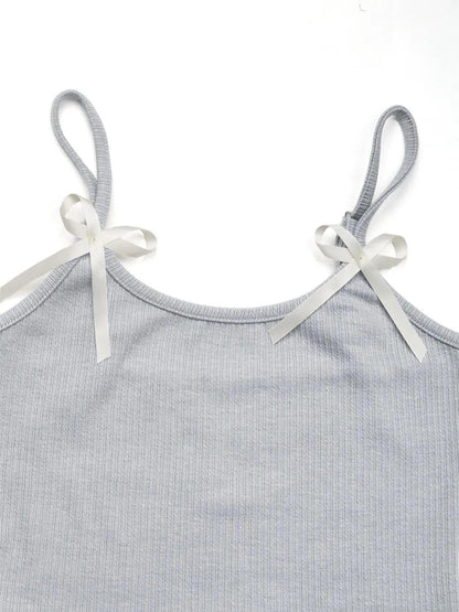 Asymmetrical Bow Cami and Skirt Set - Which Mark