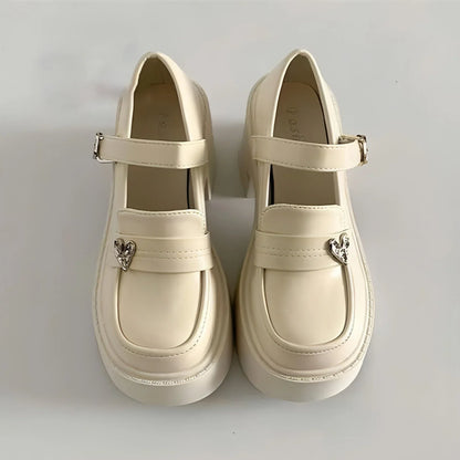 Classy High Heels With Skirt Mary Jane Shoes - Which Mark