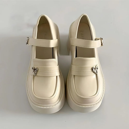 Classy High Heels With Skirt Mary Jane Shoes - Which Mark
