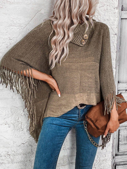 Sweater Lapel Pullover Gradient Women - Which Mark