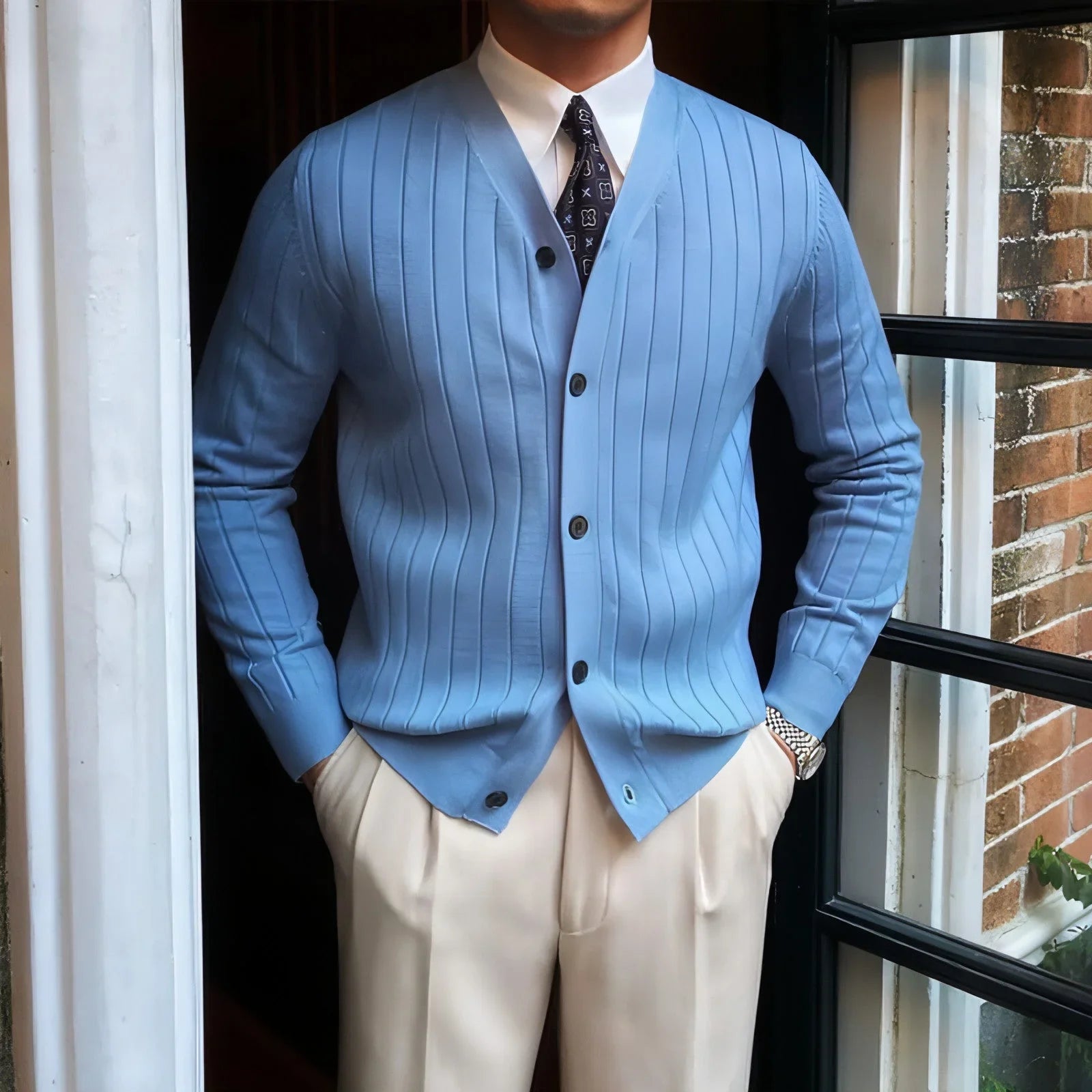 Autumn And Winter Knitting Cardigan Men - Which Mark