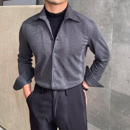 Casual Versatile DressShirt For Trendy Men - Which Mark